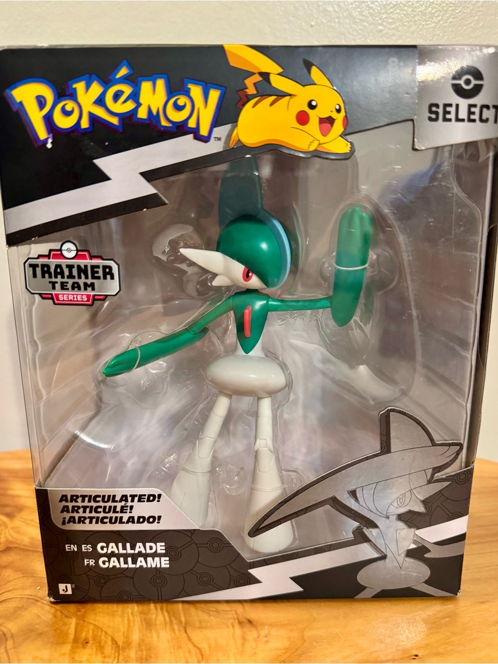 Pokemon Gallade Figure - Green & White Trainer Team Series